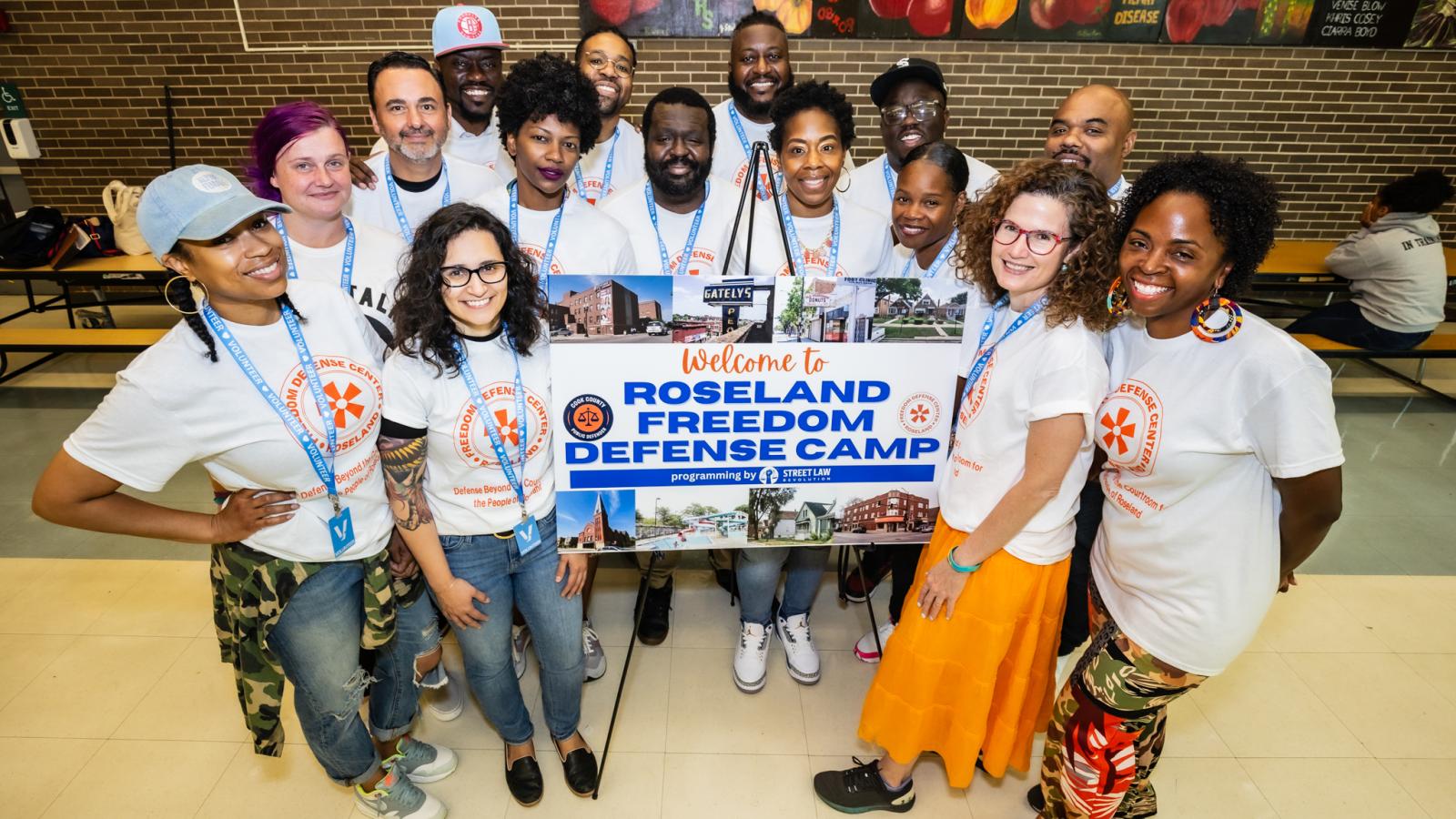 volunteers from the Cook County Public Defender's Office pose for photo